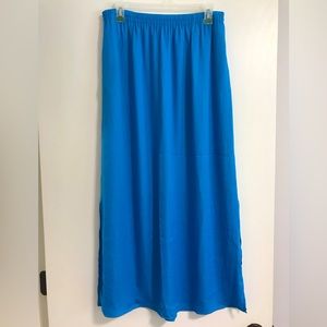 Ann Taylor Loft Blue Maxi Skirt Size S